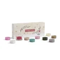 YANKEE CANDLE - zestaw 10 mini świec zapachowych tealight na prezent SNOW GLOBE WONDERLAND - 28.5 x 11 x 4 cm - kremowy 1