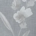 Firana ISABEL  z lekkiej etaminy zdobiona subtelnym kwiatowym wzorem - 140 x 250 cm - biały 13