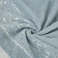 Supermiękki ręcznik z ozdobną bordiurą - 70 x 140 cm - miętowy 5