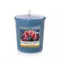 YANKEE CANDLE - Mała świeca zapachowa votive - Mulberry&Fig Delight - ∅ 4 x 5 cm - niebieski 1