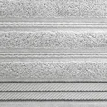 Ręcznik z bordiurą przetykaną błyszczącą nicią - 50 x 90 cm - srebrny 2
