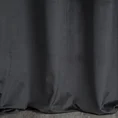 Zasłona MARGOT z welwetu z ozdobnym pasem zdobionym haftem oraz lśniącymi cekinami - 140 x 250 cm - czarny 3