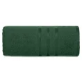 Ręcznik z elegancką bordiurą w lśniące pasy - 50 x 90 cm - butelkowy zielony 3