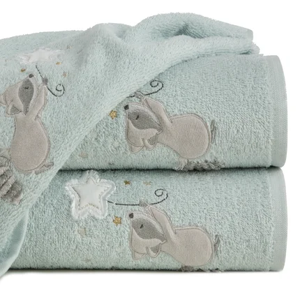 Ręcznik kąpielowy dziecięcy 50x90 cm bawełniany kolor niebieski 400 g/m2 BABY 48 Ręcznik kąpielowy dziecięcy 50x90 cm bawełniany kolor niebieski 400 g/m2 BABY 48 - 50 x 90 cm