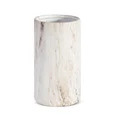 Wazon ceramiczny ASLI  z efektem przecieranego drzewa - ∅ 14 x 25 cm - biały 1