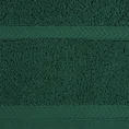 REINA LINE Ręcznik z bawełny zdobiony wzorem w zygzaki z gładką bordiurą - 70 x 140 cm - butelkowy zielony 2