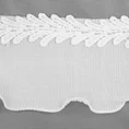 Firana SOFI zdobiona aplikacją w formie falbany z gipiurą - 140 x 260 cm - biały 9