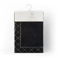 Dywanik łazienkowy MARTHA z bawełny, dobrze chłonący wodę z geometrycznym wzorem wykończony błyszczącą nicią - 50 x 70 cm - czarny 6
