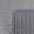 EUROFIRANY PREMIUM Narzuta z miękkiego i matowego welwetu pikowana metodą hot press w geometryczny wzór - 170 x 210 cm - srebrny 3