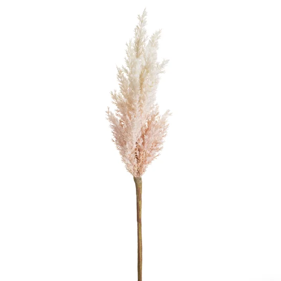TRAWA PAMPASOWA - OZDOBNY PIÓROPUSZ kwiat sztuczny dekoracyjny - 77 cm - kremowy