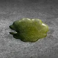 Patera NILA ze szkła artystycznego w kształcie liścia lilii wodnej - ∅ 19 x 3 cm - zielony 1