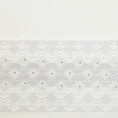 Ręcznik z ozdobną bordiurą z dodatkiem cyrkonii - 70 x 140 cm - kremowy 2