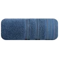 Ręcznik z bordiurą przetykaną błyszczącą nicią - 50 x 90 cm - niebieski 3