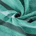 EUROFIRANY CLASSIC Ręcznik bawełniany GRACJA z ozdobną bordiurą w pasy - 50 x 90 cm - miętowy 5