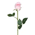 RÓŻA kwiat sztuczny dekoracyjny - 54 cm - jasnoróżowy 1