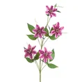 PNĄCZE POWOJNIK sztuczny kwiat dekoracyjny z płatkami z jedwabistej tkaniny - 85 cm - amarantowy 1