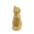 Kot figurka dekoracyjna złota - 7 x 6 x 15 cm - złoty 1