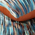 NOVA PRINT Komplet pościeli NIKA 25 z satyny bawełnianej z barwnym nowoczesnym nadrukiem - 220 x 200 cm - niebieski 6
