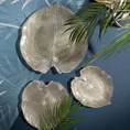 TERRA COLLECTION Patera MONTENEGRO ze szkła artystycznego w kształcie liścia - 22 x 20 x 2 cm - zielony 8