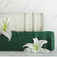 Ręcznik z welurową bordiurą przetykaną błyszczącą nicią - 30 x 50 cm - amarantowy 8