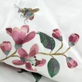 EUROFIRANY PREMIUM pościel HAFT  z satyny bawełnianej zdobiona haftowanymi kwiatami - 220 x 200 cm - wielokolorowy 4