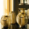 Lampion dekoracyjny MELA złoty z metalu - ∅ 22 x 23 cm - złoty 5