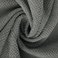 Ręcznik z welurową bordiurą przetykaną błyszczącą nicią - 50 x 90 cm - stalowy 5