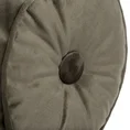 Poduszka w kształcie walca z miękkiego welwetu z wypełnieniem - 20 x 45 cm - beżowy 5
