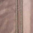 Bieżnik welwetowy GLEN zdobiony aplikacją z cyrkoniami - 35 x 140 cm - pudrowy róż 2