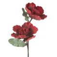DALIA kwiat dekoracyjny na gałązce z plastycznej pianki foamiran - ∅ 18 x 60 cm - czerwony 1