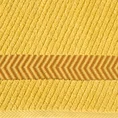 Ręcznik z żakardową bordiurą - 70 x 140 cm - musztardowy 2