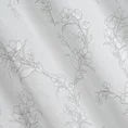 Zasłona FIORE z półprzezroczystej matowej tkaniny z graficznym kwiatowym motywem - 140 x 250 cm - biały 11