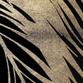 Obraz z nadrukiem błyszczących złotych liści w czarnej ramce - 53 x 73 cm - czarny 2
