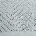 Ręcznik INDILA w kolorze srebrnym, z żakardowym geometrycznym wzorem - 50 x 90 cm - srebrny 2