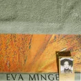 EVA MINGE Ręcznik STELLA z puszystej bawełny z bordiurą zdobioną designerskim nadrukiem - 70 x 140 cm - oliwkowy 2