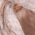 Dekoracyjny sznur do upięć z chwostem z pomponikiem - dł. 72 cm - różowy 3