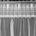 Firana NEL z lekkiej mikrosiateczki z połyskiem zakończona koronką - 300 x 145 cm - biały 8