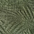 EUROFIRANY PREMIUM Narzuta STONE z tkaniny stonewashed pikowana metodą hot press - 170 x 210 cm - ciemnozielony 4