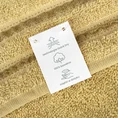 Ręcznik klasyczny JASPER z bordiurą podkreśloną delikatnymi brązowymi paskami - 50 x 90 cm - beżowy 6