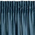 Zasłona MIRELA z miękkiego  welwetu z przecieranym wzorem - 140 x 270 cm - ciemnoturkusowy 6