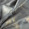 Zasłona MELODY z miękkiego welwetu ze złocistym nadrukiem z efektem 3D - 140 x 250 cm - stalowy 8