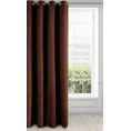 Zasłona gotowa EVITA z gładkiej tkaniny - 140 x 250 cm - brązowy 2