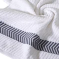 Ręcznik z żakardową bordiurą - 50 x 90 cm - kremowy 3