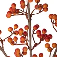 GAŁĄZKA OZDOBNA z owocami, kwiat sztuczny dekoracyjny - 90 cm - pomarańczowy 2