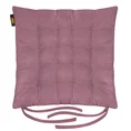ADORE dwustronna welurowa poduszka siedziskowa na krzesło z szesnastoma pikowaniami, gramatura 195 g/m2 - 40 x 40 x 6 cm - jasnofioletowy 2