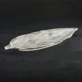 Patera ceramiczna ANISA przecierana biało-złota - 43 x 16 x 3 cm - biały 1