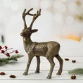 Figurka świąteczna RENIFER z precyzyjnymi wytłoczeniami - 17 x 7 x 39 cm - stalowy 1
