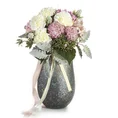 GOŹDZIK kwiat sztuczny dekoracyjny z płatkami z jedwabistej tkaniny - ∅ 8 x 40 cm - różowy 3