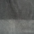 Ręcznik z żakardową bordiurą przetykany błyszczącą nitką - 70 x 140 cm - stalowy 2