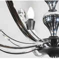 Lampa ośmioramienna MELBA z kryształami - ∅ 71 x 120 cm - srebrny 5